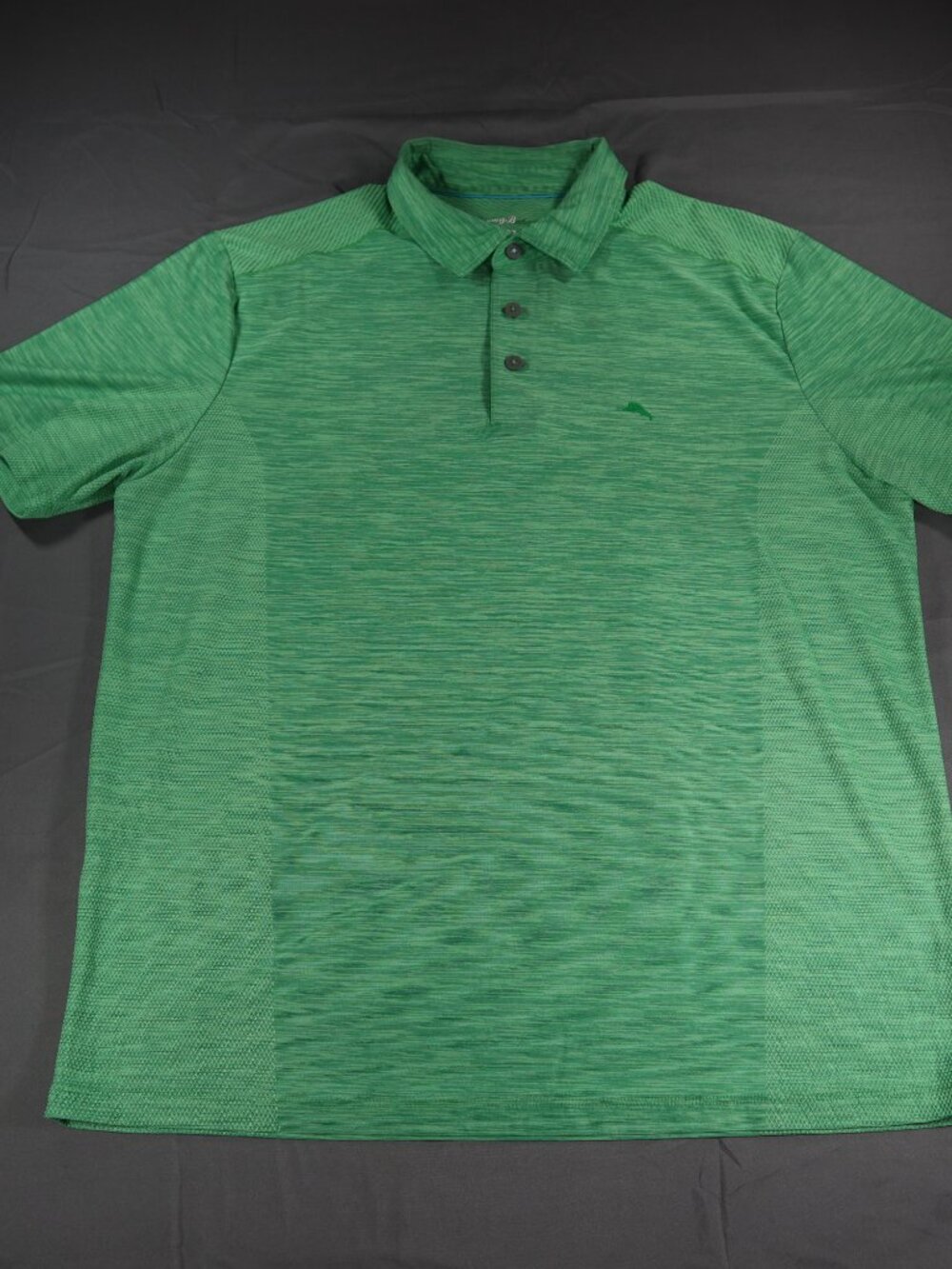 Tommy Bahama Polo Shirt Mens L IslandZone Golf Performance Short Sleeve Green